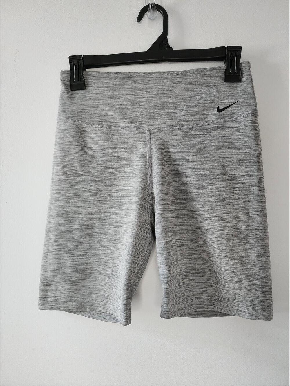 Nike Dri-FIT Heather Gray Athletic Spandex Shorts Women's Medium